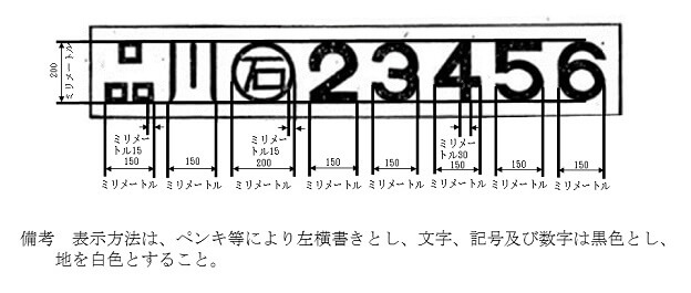 ダンプのゼッケンについての解説 トラサポで緑ナンバー取得